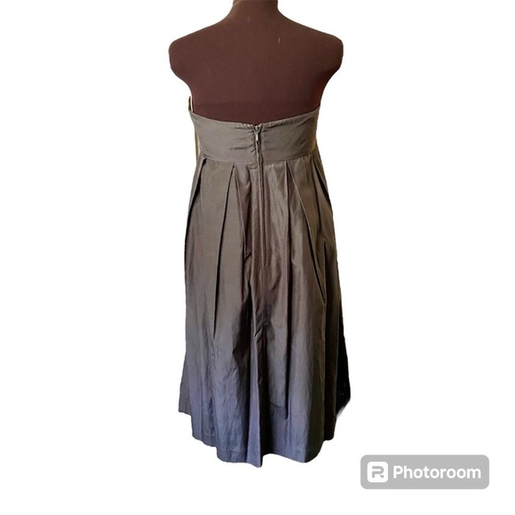 Gap Gray Appliqué Floral Strapless Dress, Womens size 8 - Picture 3 of 12